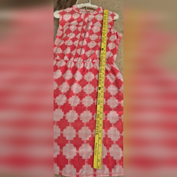 Merona Pink and White Checkered Summer Midi Dress - Picture 7 of 7